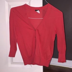 J. Crew Coral Colored Cardigan